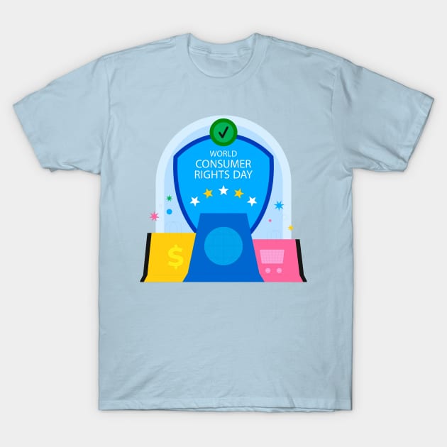 World Consumer Rights Day T-Shirt by Mako Design 